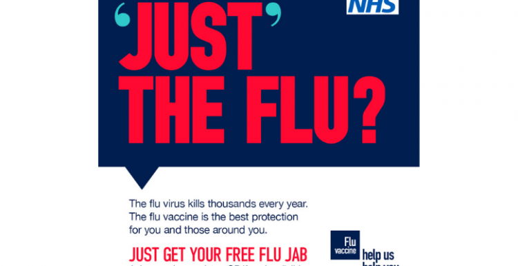 Get your free flu jab poster